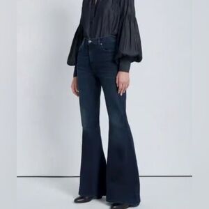 7 for All Mankind Megaflare dark wash jeans